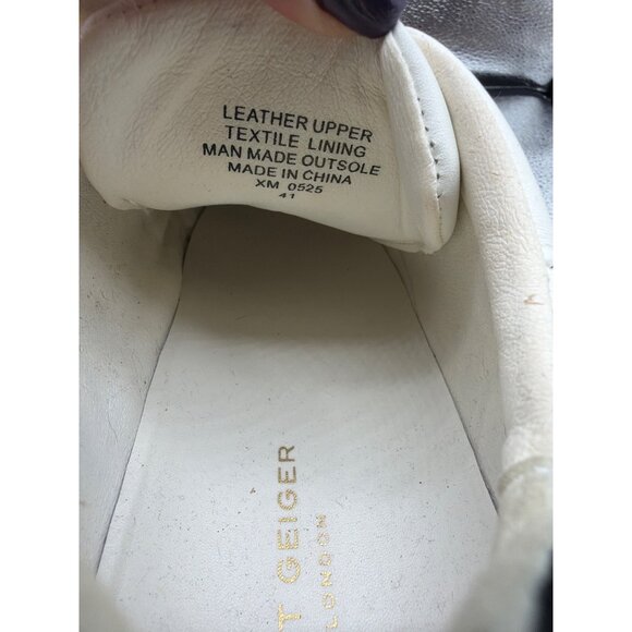 KURT GEIGER LONDON Women's Laney Platform Low Top Sneakers White Leather EUR 41 - Picture 10 of 11